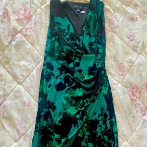 Green & black dress